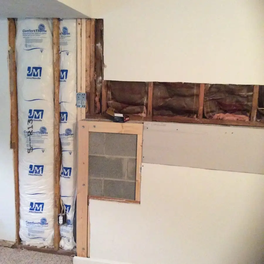 Wall insulation replacement during Structural Drying in Colts Neck